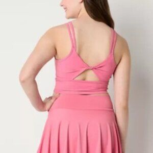 Arizona Jean Company - Women's Juniors U Neck Active Twist Back Tank Top